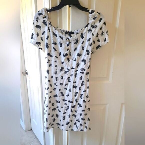 Maje Roseline Floral Print Mini Dress Size EU 36 / US Small NEW - Picture 8 of 12